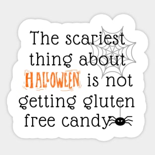 gluten free trick or treat - Halloween Sticker